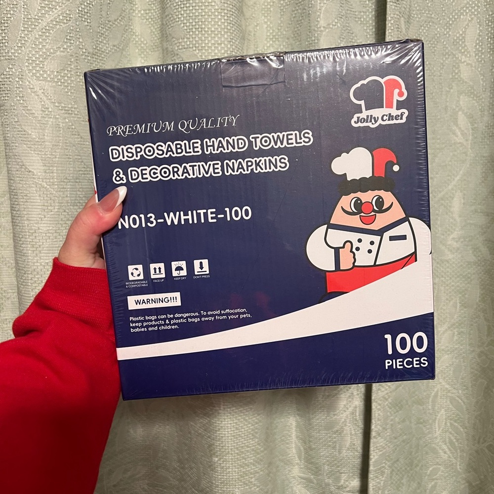 White Disposable Hand Towels & Decorative Napkins